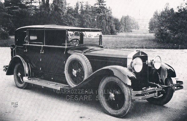 Sala Isotta-Fraschini Tipo 8A Coupé de Ville, 1927 chassis 1312