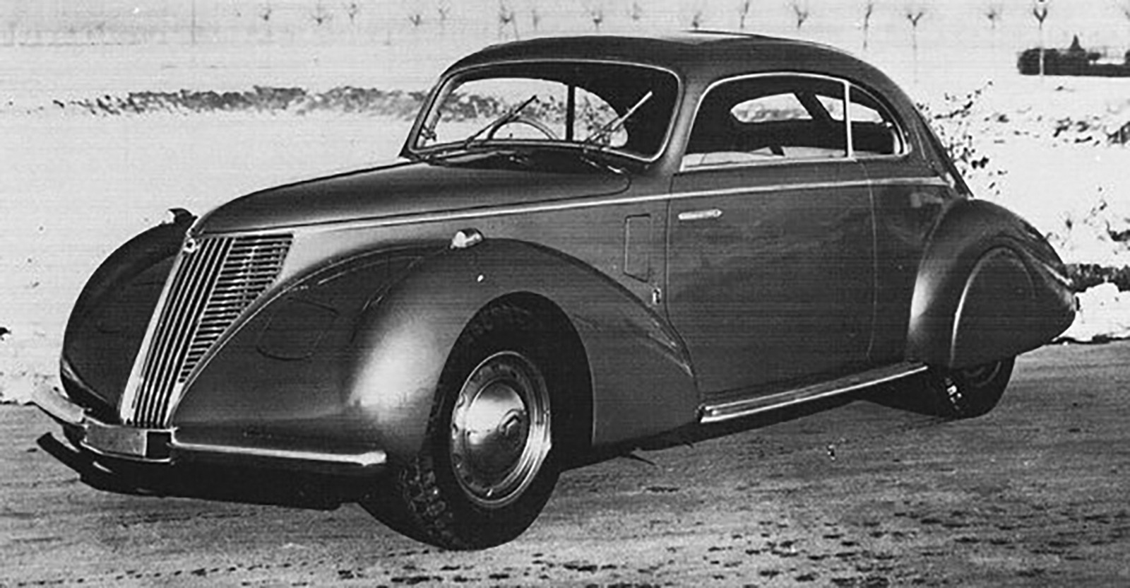 The Lancia Aprilia Pininfarina designed by Revelli di Beaumont.